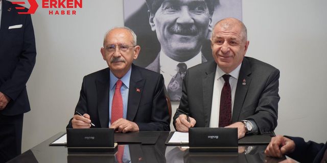 Kılıçdaroğlu ile Zafer Partisi arasında protokol metni imzalandı