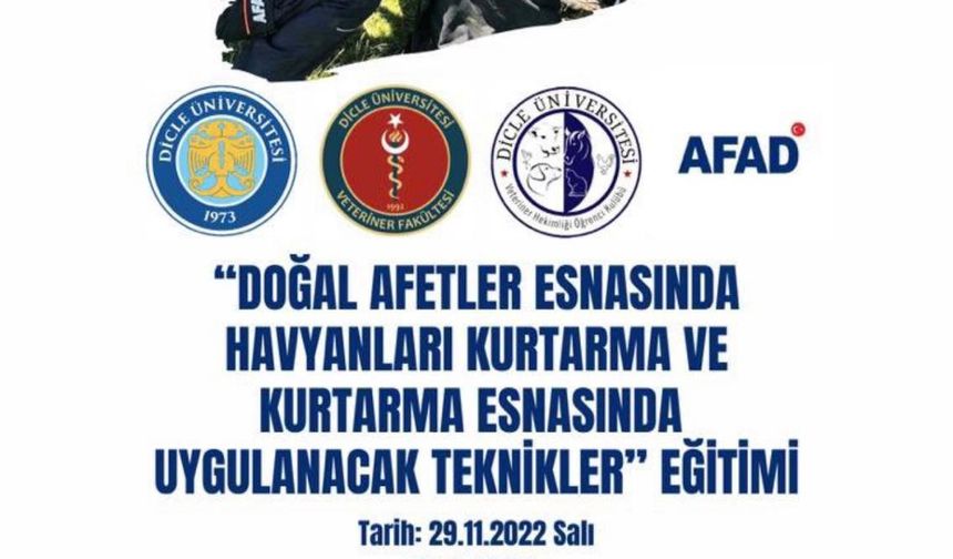 Diyarbakır’da hayvanları kurtarma eğitimi