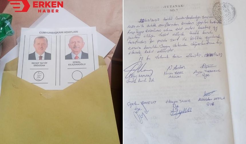 Zarflardan Erdoğan'a "evet" mühürlü pusulalar çıktı